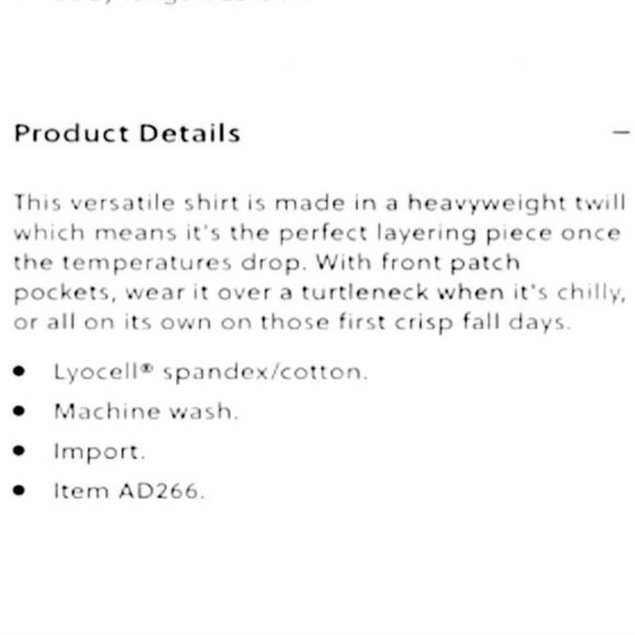 Point Sur/J. Crew Cotton Blend Twill Button Front Long Sleeve Shacket Pink - Picture 9 of 9